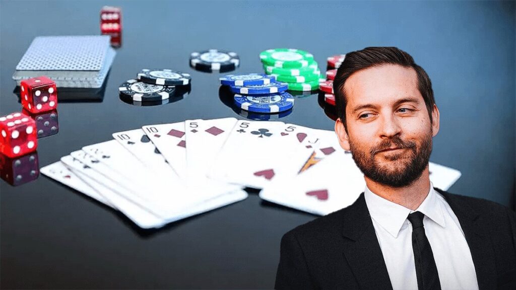 tobey maguire celebrity with gambling issues